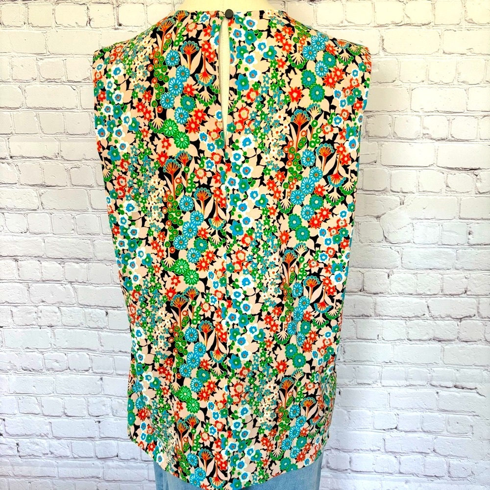 TED BAKER Nelliy Sleeveless Floral Top with Shoulder Detail—4-6 - Picture 5 of 16